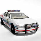 White Police Car