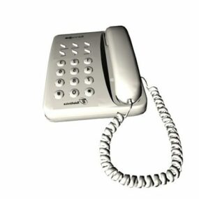 3д модель Белого Телефона