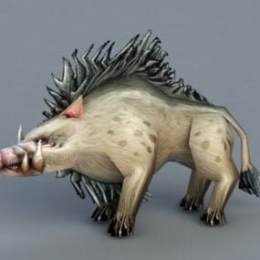 野猪动物3d模型
