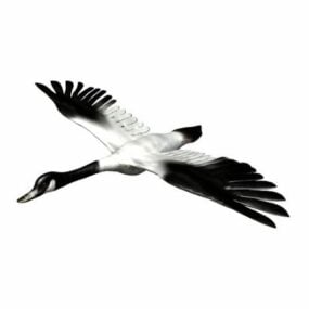 Modello 3d dell'oca selvatica animale