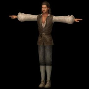 William Turner Character 3d-modell