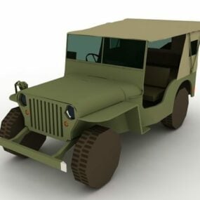 Willys Mb Jeep 3d-modell