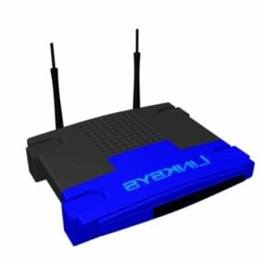 Wireless Linksys Router 3d model