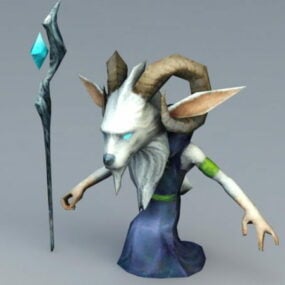 Cartoon Goat Character 3d model