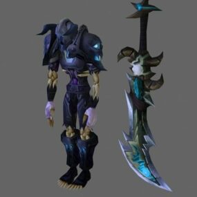 مدل سه بعدی Character Undead Warrior Armor Sets