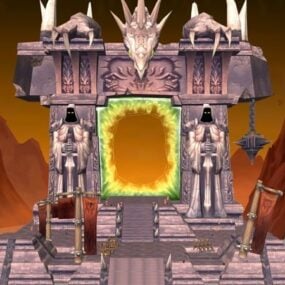 Wow Building Dark Portal Gate 3d model
