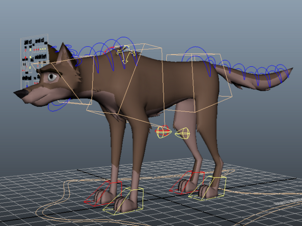 Wolf Dog Rig Animal Free 3d Model - .Ma, Mb - Open3dModel