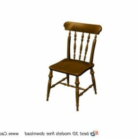 Wood Chiavari Chair Furniture 3d model