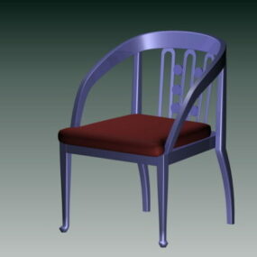 كرسي برميل خشبي نموذج ثلاثي الأبعاد