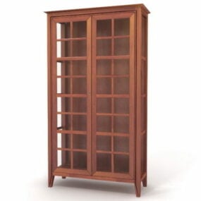 Furniture Wood Display Cabinet 3d model