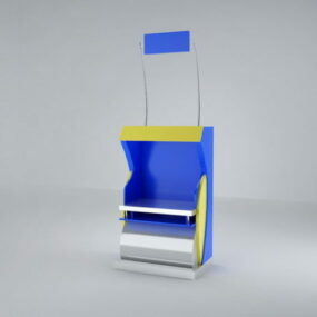 Wood Display Stand 3d model