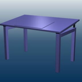 Ahşap Çizim Masası 3d modeli
