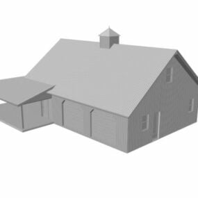Model Rumah Rangka Kayu 3d