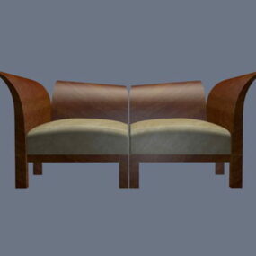 Mô hình ghế gỗ 3d