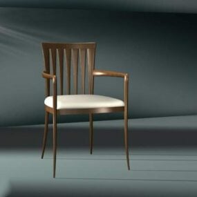 Wood Restaurant Chair 3d model