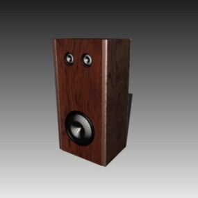 Wood Speaker Box 3d model