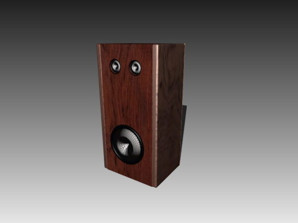 Drewniane pudełko głośnikowe