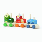 Drewniane zabawki pociągów