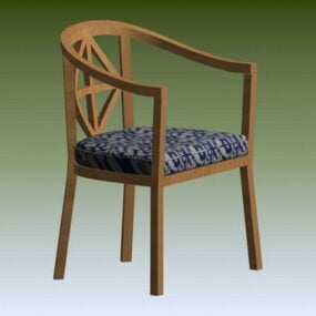 Wood Tub Chair 3d model