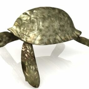 나무 거북이 동물 3d 모델