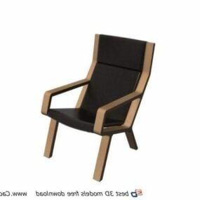 Wooden Furniture Lounge Chair 3d model