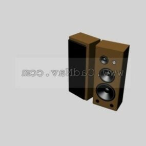 Wooden Speakers 3d model