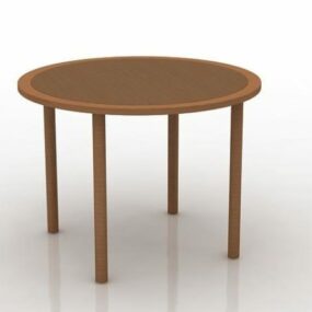 Meubles de table basse en bois modèle 3D