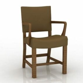 Wooden Dining Armchair Furniture 3d model