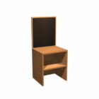 Минималистский стул с деревянным каркасом
