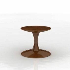 Wooden Round Decorating Stool Furniture 3d model