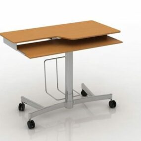 Wooden Workbench Table Furniture 3d model