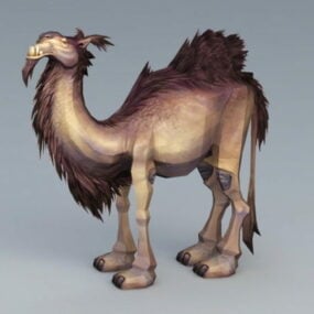 3d модель шерстистого верблюда
