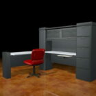 Workstation Desk With Cabinet And Chair