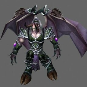 Modello 3d del demone di World Of Warcraft
