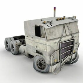 نموذج الشاحنة المحطمة ثلاثي الأبعاد