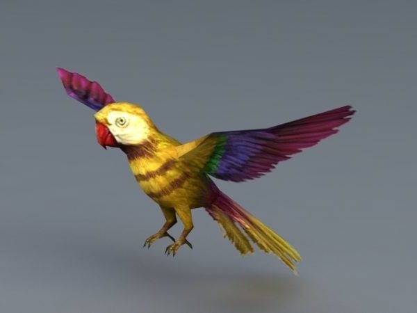Gelber Papageienvogel
