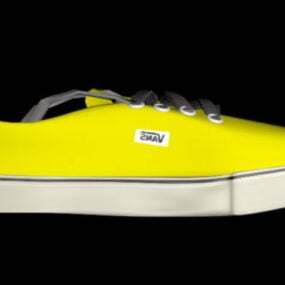 Yellow Vans Shoes 3d model