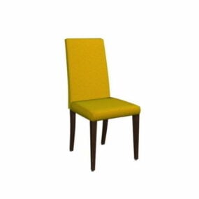 Žlutá banketní židle 3D model