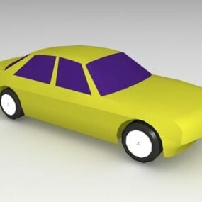 Yellow Car 3d model