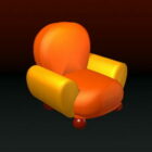 Żółte krzesło kanapa