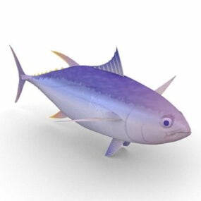 نموذج ثلاثي الأبعاد لسمكة التونة الصفراء