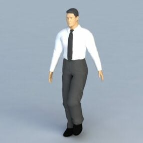 مدل سه بعدی مرد حرفه ای جوان