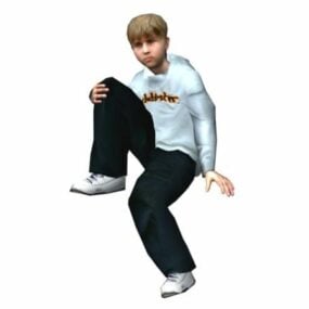 Character Young Casual Boy 3d model