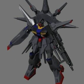 Zgmf-x13a דגם תלת מימד של Providence Gundam