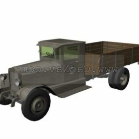 Camion militaire Zis5 modèle 3D