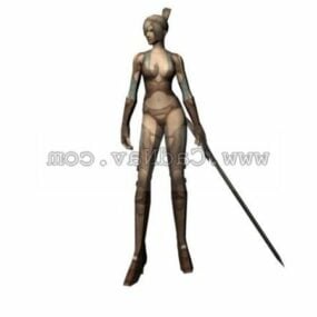 Zera Character Woman Warrior 3d-modell