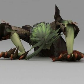 Animowana postać zombie i Rigged Model 3d