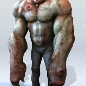 Zombie Hulk 3D-model