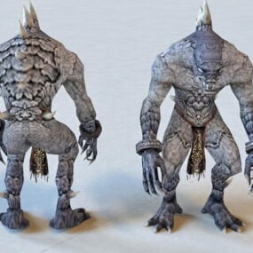 Zombie Monster Creature Character 3D-malli
