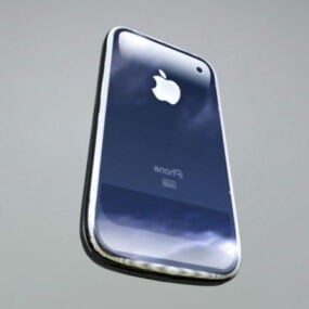 Czarny model iPhone'a 5s 3D